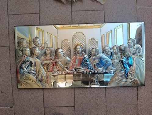 Valenti - Bassorilievo signé - Dernière Cène - 39 x 19 cm -, Antiek en Kunst, Antiek | Boeken en Manuscripten