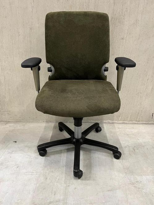 Haworth Comforto Bureaustoel NPR 1813, Nieuwe Stof, Huis en Inrichting, Bureaustoelen, Bureaustoel, Groen, Zo goed als nieuw, Ergonomisch