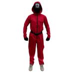 Rood Squid game kostuum compleet | overall | verkleedkleding