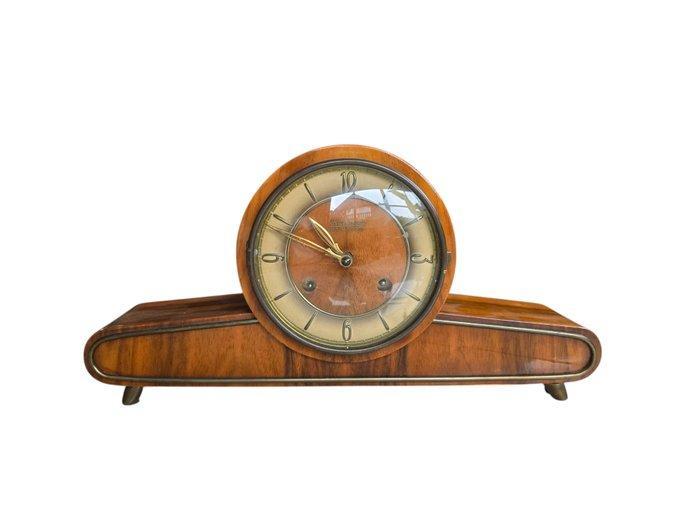 Pendule - FHS Franz Hermle & Sohn - Hout, Messing, Glas -, Antiek en Kunst, Antiek | Klokken