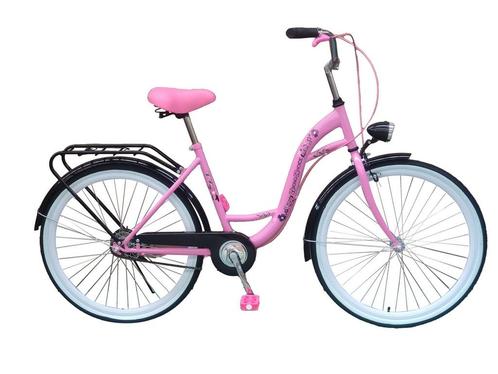 Praktische roze meisjesfiets 26 inch - inclusief bagagedr..., Fietsen en Brommers, Fietsen | Meisjes, 26 inch of meer, Nieuw, Ophalen of Verzenden