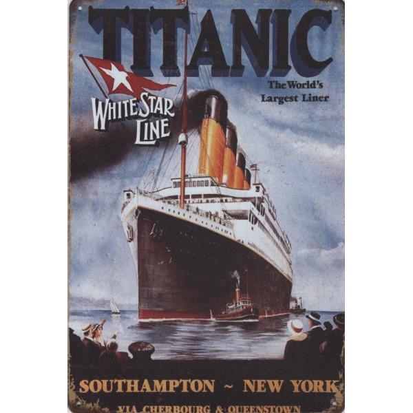 Wandbord -  Titanic The World’s Largest Liner White Star Lin, Huis en Inrichting, Woonaccessoires | Wanddecoraties, Nieuw
