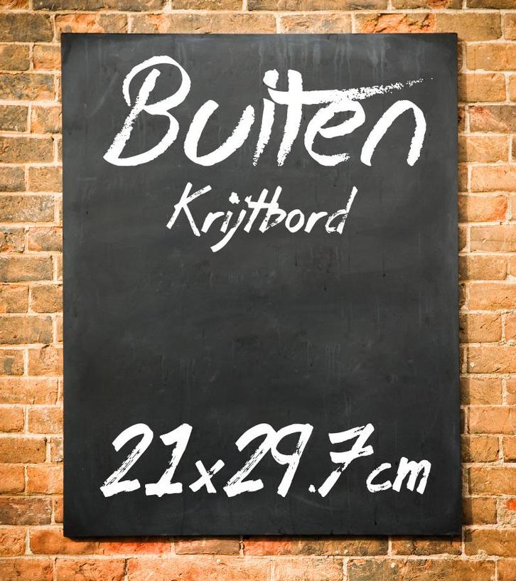 Krijtbord Buiten A4, Huis en Inrichting, Woonaccessoires | Lijsten, Verzenden