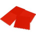Fitness vloermat - EVA-schuim 60x60x1,2 cm - rode puzzel..., Ophalen of Verzenden