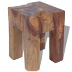 vidaXL Tabouret Bois de teck massif, Maison & Meubles, Chaises, Verzenden, Neuf