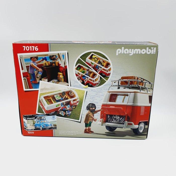 Playmobil 70176 Volkswagen T1 Combi - Le Mythique Camping-Car - Icône de  Route - Entièrement équipé - Toit Amovible - avec Deux Personnages - Dès 5