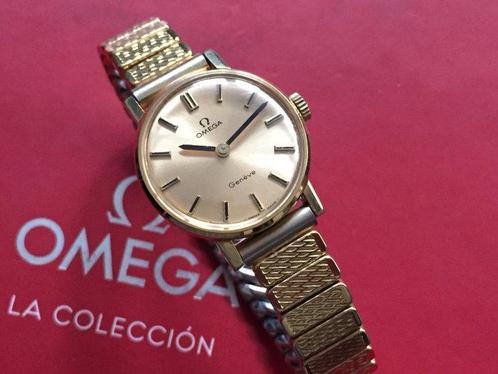 Omega - Geneve Mechanical Gold Plated 18k Cal. 485 - Zonder, Handtassen en Accessoires, Horloges | Heren