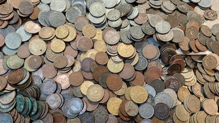 Duitsland. Massive Lot – Approx. 16.5 kg++ of Old German, Postzegels en Munten, Munten | Europa | Niet-Euromunten
