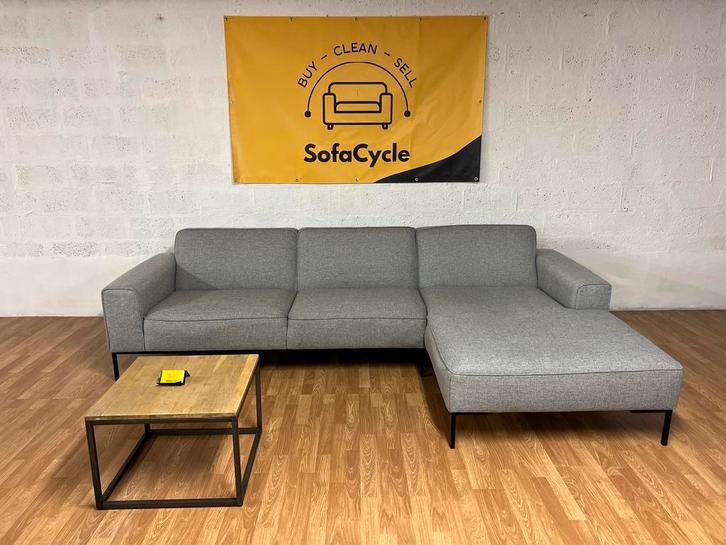 Sits hoekzetel – stijlvolle grijze chaise longue - SofaCycle, Huis en Inrichting, Zetels | Complete zithoeken, Nieuw, Ophalen of Verzenden