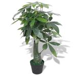 vidaXL Kunst watercacao plant met pot 85 cm groen, Verzenden, Nieuw