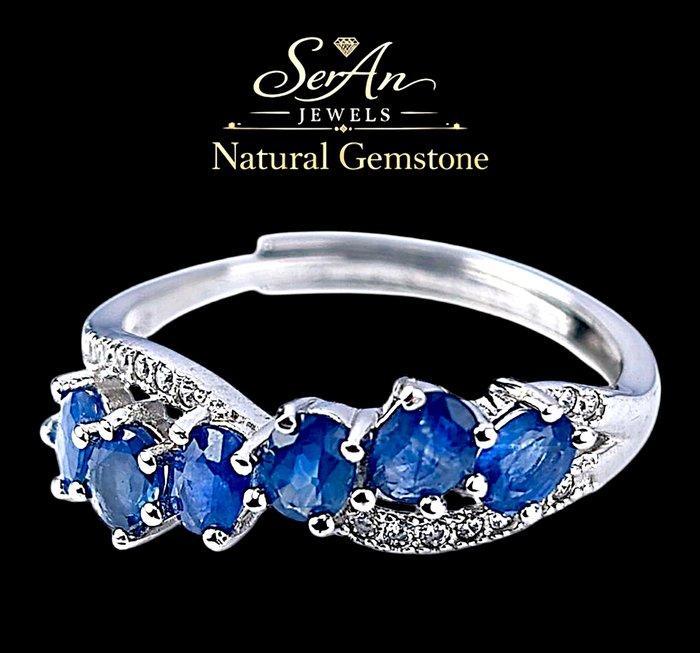 Zonder minimumprijs - Ring Zilver, Natuurlijke steen, zilver, Handtassen en Accessoires, Ringen