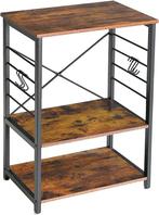 keukenplank op wielen serveerwagen met 3 planken en 6 haken, Huis en Inrichting, Ophalen of Verzenden, Nieuw
