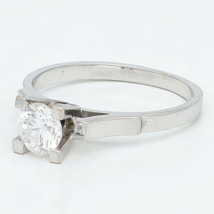 Bague - 18 carats Or blanc Diamant (Naturelle) - Solitaire, Bijoux, Sacs & Beauté, Bagues
