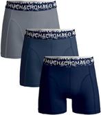 Muchachomalo Boxershorts Effen 3-Pack maat L Heren, Verzenden, Grijs, Muchachomalo, Boxer