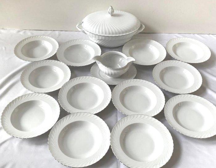 Royal Tettau Bavaria - Tafelservies (14) - Fijn porselein, Antiek en Kunst, Antiek | Meubels | Tafels