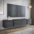 Meubella TV-Meubel grijs eiken 200 cm hangend, Overige materialen, Verzenden, Nieuw, 200 cm of meer