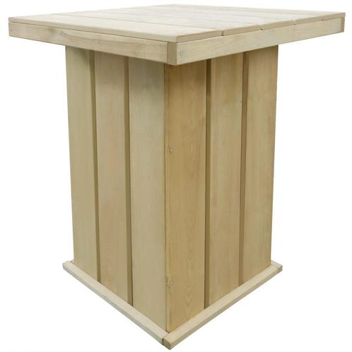 vidaXL Bartafel 75x75x110 cm geïmpregneerd grenenhout, Tuin en Terras, Tuintafels, Nieuw, Verzenden