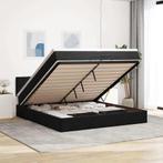 vidaXL Ottoman bed met matras 200x200 cm fluweel zwart, Huis en Inrichting, Verzenden, Nieuw