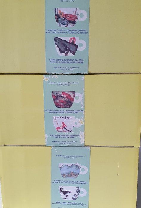 illy - An Du - Kop en schotel (3) - Aardewerk - China serie, Antiek en Kunst, Antiek | Glaswerk en Kristal