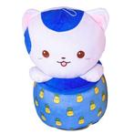 Play by Play Sitting Cat in Bubble Tea Pluche 38CM-Blauw, Kinderen en Baby's, Speelgoed | Knuffels en Pluche, Ophalen of Verzenden