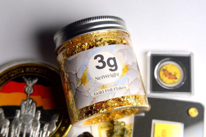 Wereld. 999 Gold coins, Gold Leaf can, Giant Medal, mixed, Timbres & Monnaies, Monnaies | Europe | Monnaies non-euro