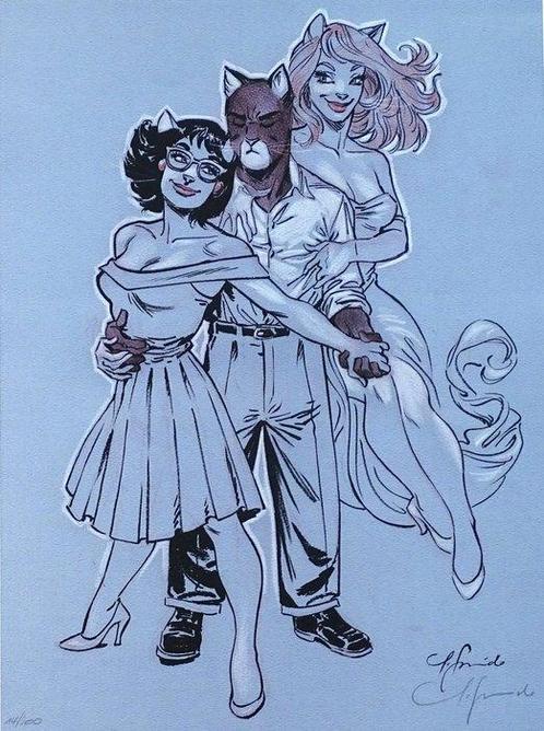 Guarnido, Juanjo - 1 Offset Print - Blacksad - John, Alma et, Boeken, Strips | Comics
