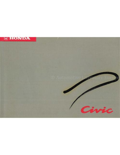 1991 HONDA CIVIC INSTRUCTIEBOEKJE DUITS, Auto diversen, Handleidingen en Instructieboekjes