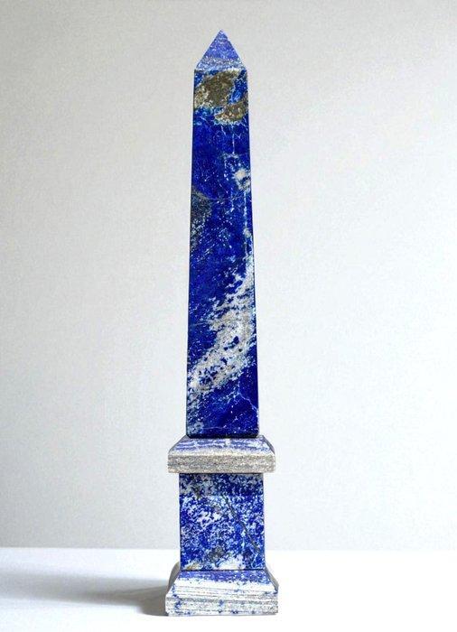 Blue Lapis Lazuli Quirinale Obelisk - Hoogte: 445 mm -, Antiek en Kunst, Curiosa en Brocante