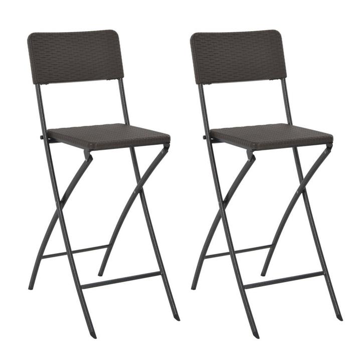 2x Inklapbare Barstoelen | Tweede Kansje | OP = OP, Huis en Inrichting, Barkrukken, 90 cm of meer, 2 krukken, Nieuw, Kunststof