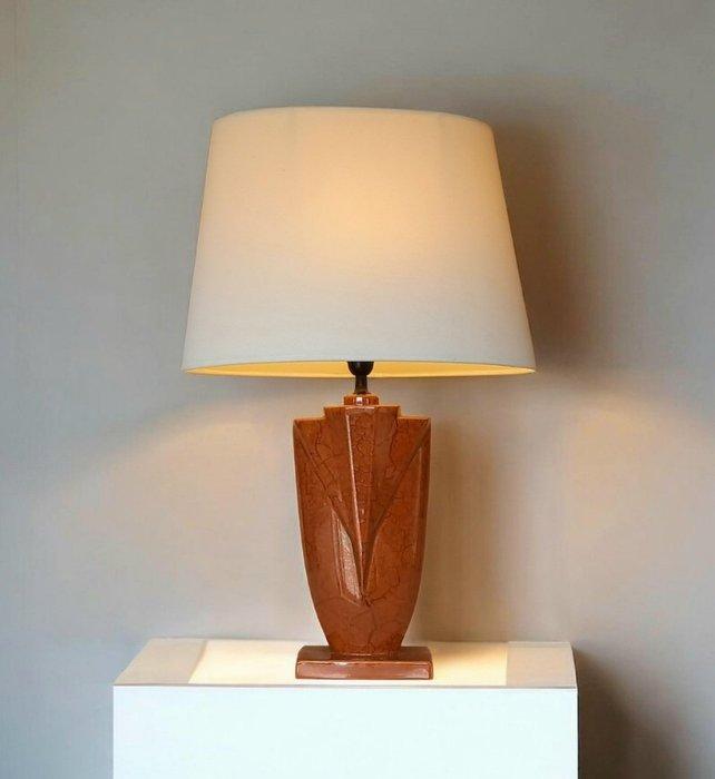 Saint-Clément - Lampe - Style Art Déco - Faïence, Antiquités & Art, Curiosités & Brocante