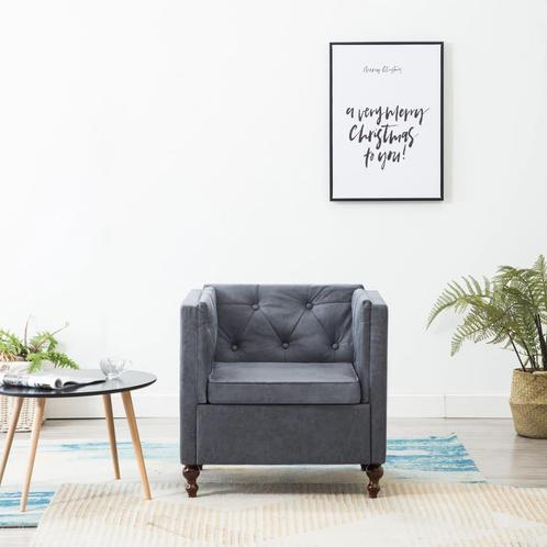 vidaXL Fauteuil stof grijs, Huis en Inrichting, Fauteuils, Nieuw, Verzenden