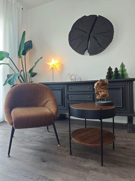 Fauteuil - Katoen, Metaal - DDR Sessel, Antiek en Kunst, Kunst | Designobjecten