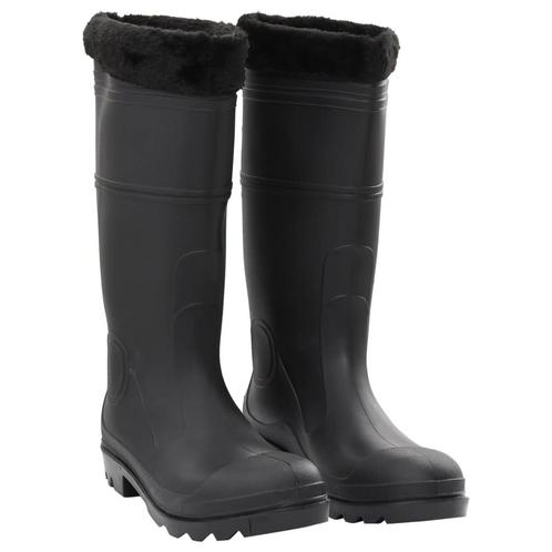 vidaXL Regenlaarzen met verwijderbare sokken maat 45 PVC, Watersport en Boten, Hengelsport | Algemeen, Nieuw, Verzenden