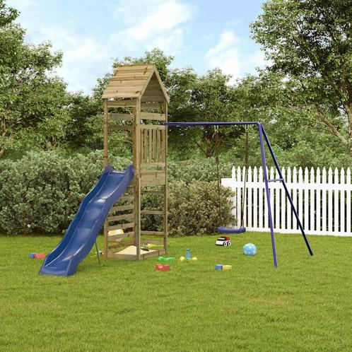 vidaXL Speelhuis geïmpregneerd grenenhout, Kinderen en Baby's, Speelgoed | Buiten | Speeltoestellen, Nieuw, Verzenden