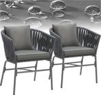 Tuinstoelen - Met kussens - Weerbestendig - Set van 2 - Donk, Tuin en Terras, Verzenden, Nieuw