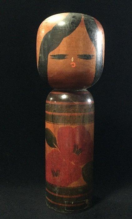 Gesigneerd Noboru / Japanse vintage houten Kokeshi-pop, Antiek en Kunst, Curiosa en Brocante