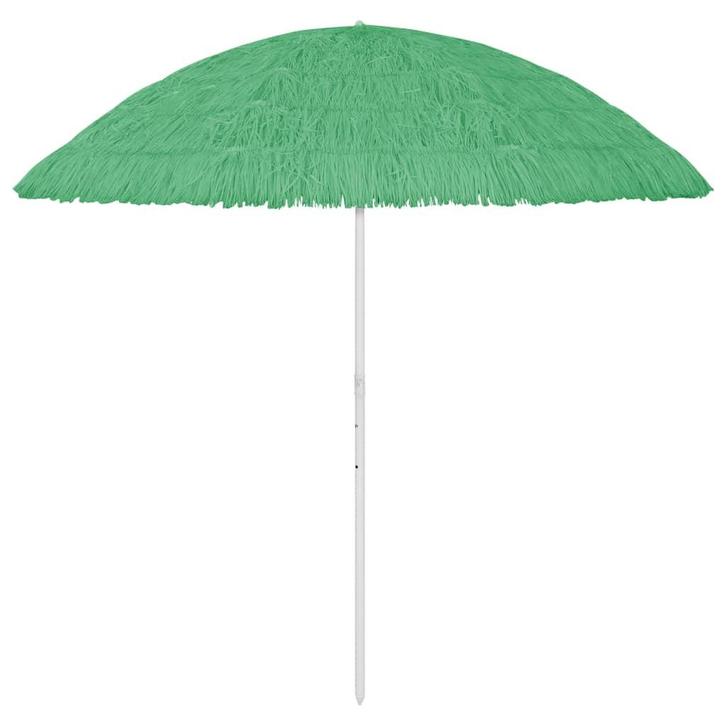 vidaXL Strandparasol Hawaï 300 cm groen, Tuin en Terras, Parasols, Nieuw, Verzenden