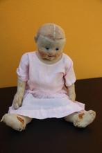 Steiff: Hilde, vilten pop, 1911, met knoopje - Poupée -, Antiek en Kunst