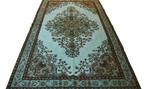 Turquoise designer vintage - Vloerkleed - 272 cm - 165 cm -, Huis en Inrichting, Nieuw