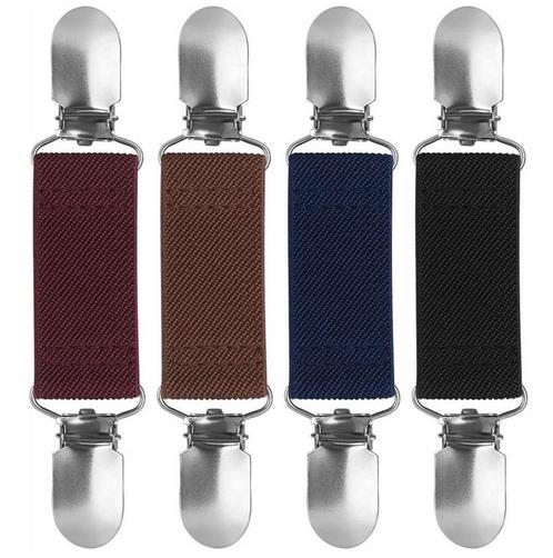 Fako Bijoux® - Vestsluiting - Vestclip - Set 4 Stuks -, Handtassen en Accessoires, Broches, Verzenden