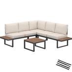 tectake Tuin-loungeset Eliar, 4-delig, met aluminium frame -, Verzenden, Nieuw