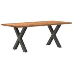 vidaXL Eettafel rechthoekig 200x90x74 cm massief eikenhout, Huis en Inrichting, Tafels | Eettafels, Verzenden, Nieuw