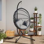 vidaXL Standaard voor hangstoel staal zwart, Tuin en Terras, Overige Tuin en Terras, Verzenden, Nieuw