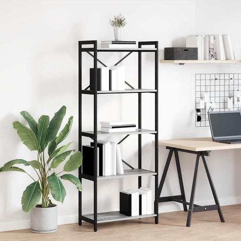 vidaXL Boekenkast Grijs sonoma 60 x 30 x 153 cm Bewerkt hout, Huis en Inrichting, Kasten | Boekenkasten, Nieuw, Verzenden