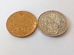 Duitsland, Weimar Republiek. 2 x Medaille Hindenburg, Bronze, Postzegels en Munten