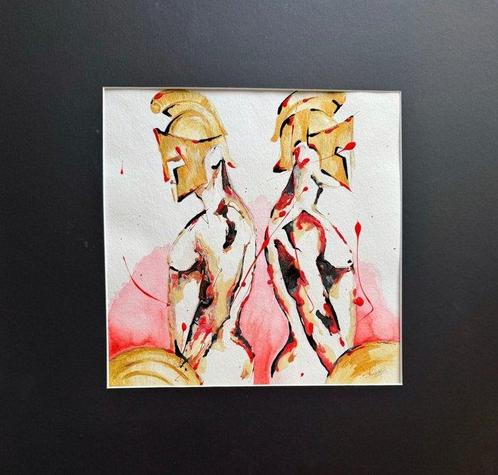 amandyne steropês - Confrontation Intime, Antiek en Kunst, Kunst | Schilderijen | Modern