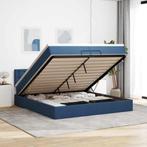 vidaXL Ottoman bed met matrassen en LEDs 200x200cm stof, Huis en Inrichting, Slaapkamer | Bedden, Verzenden, Nieuw