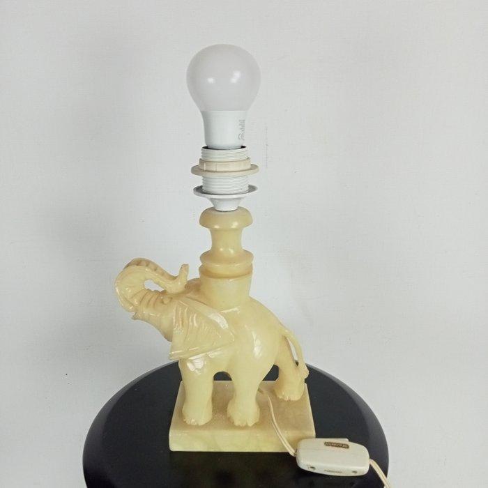 Tafellamp - Zeepsteen - olifantenlamp, Antiek en Kunst, Curiosa en Brocante