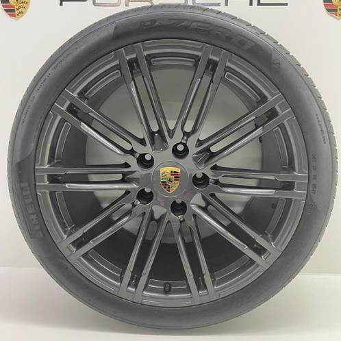 Porsche 991 4S ORIGINELE 20inch Turbo III Antraciet + banden, Autos : Pièces & Accessoires, Pneus & Jantes, Enlèvement