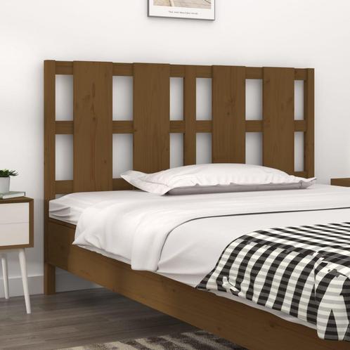 vidaXL TÃªte de lit Marron miel 125,5x4x100 cm Bois, Maison & Meubles, Chambre à coucher | Lits, Neuf, Envoi